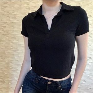 NWT Wild Fable Crop Polo - Brandy Melville Dupe